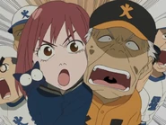 A rare moment of no animosity between Mamimi and Shigekuni...