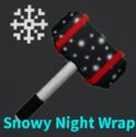 (75) Snowy Night Wrap