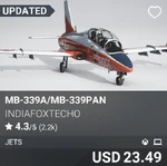 FS2020-Marketplace-Aircraft-Aermacchi MB-339A-MB-339PAN-IndiaFoxTecho