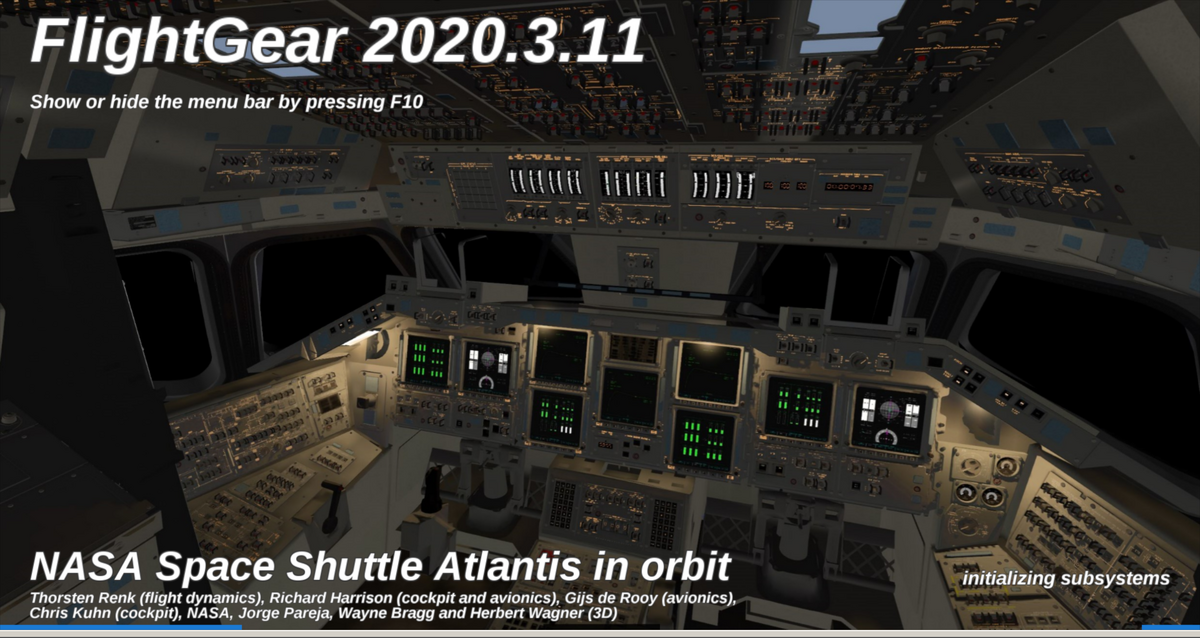 Snapshot of the flight simulator (XPlane). (Colours are visible in the