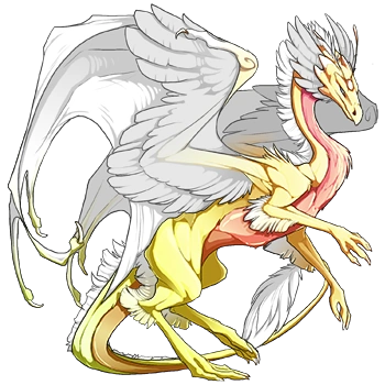 Grapefruit Iridescent on a female Skydancer