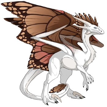 Brown Butterfly on a female Wildclaw