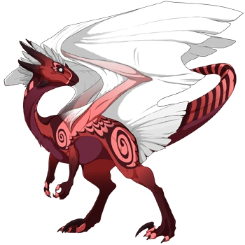 Carmine Cherub on a male Wildclaw