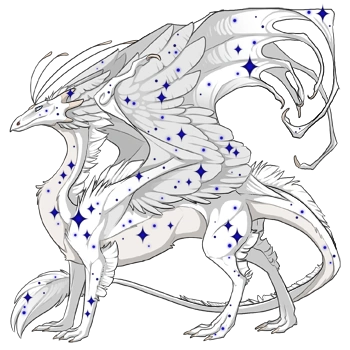 Sapphire Sparkle on a male Skydancer