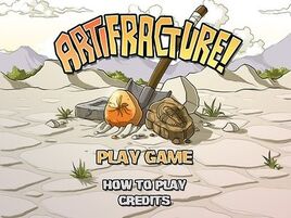 Artifracture titlescreen