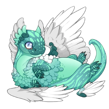 Aqua Tapir on a hatchling Coatl