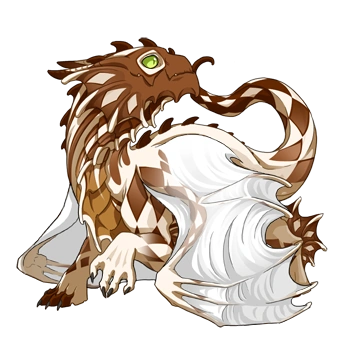 Ginger Harlequin on a hatchling Guardian