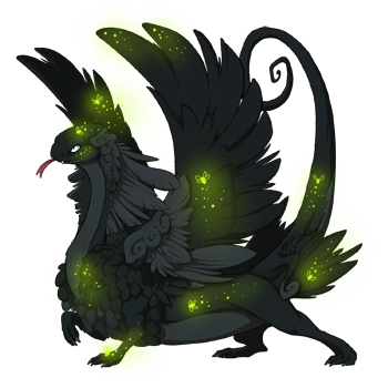 Radioactive Firefly on a female Coatl