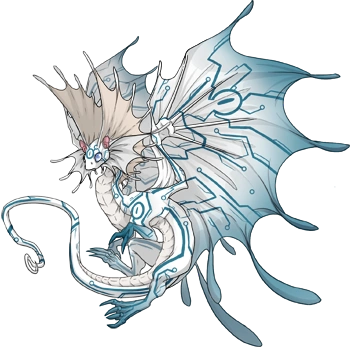 Teal Circuit on a male Fae