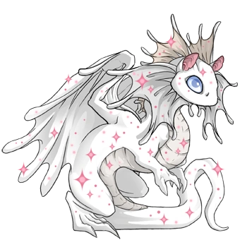 Cottoncandy Sparkle on a hatchling Fae