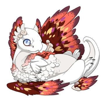 Tangerine Blaze on a hatchling Coatl