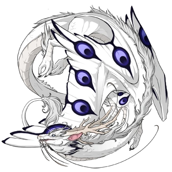 Indigo Peacock on a female Imperial