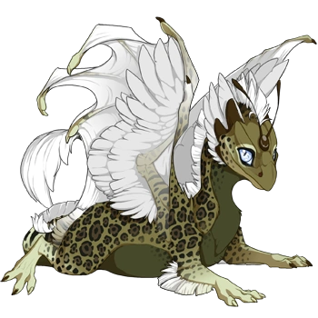 Moss Jaguar on a hatchling Skydancer