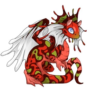 Vermilion Swirl on a hatchling Fae