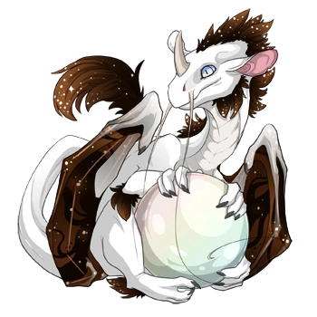 Chocolate Constellation on a hatchling Pearlcatcher