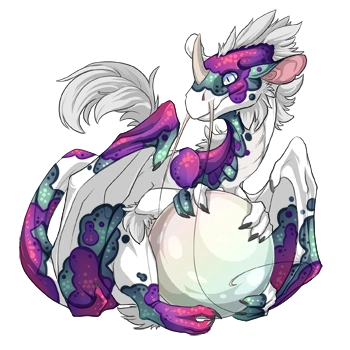 Purple Koi on a hatchling Pearlcatcher