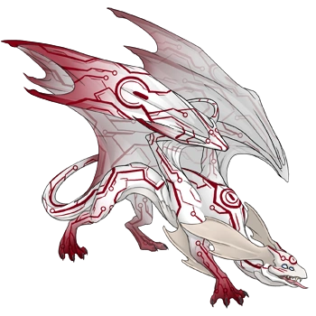 Crimson Circuit on a male Mirror