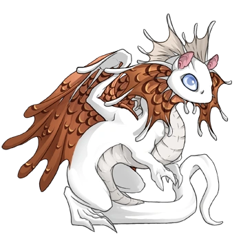 Caramel Edged on a hatchling Fae