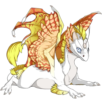 Grapefruit Peregrine on a hatchling Skydancer