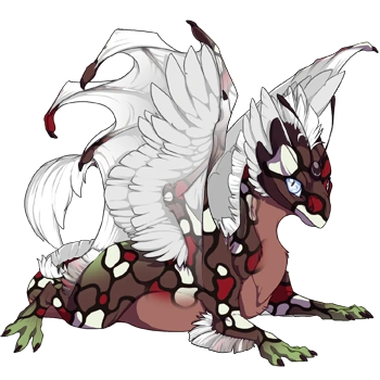 Clay Mosaic on a hatchling Skydancer