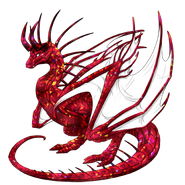 Crimson Crystal on a male Banescale