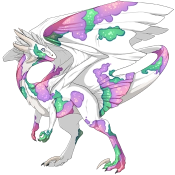 Bubblegum Koi on a male Wildclaw