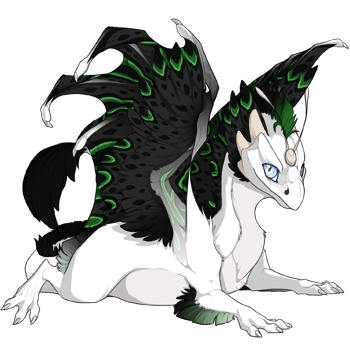 Shamrock Sarcophagus on a hatchling Skydancer