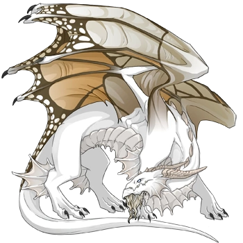 Antique Butterfly on a male Guardian