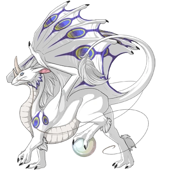 Honeydew Peacock on a male Pearlcatcher