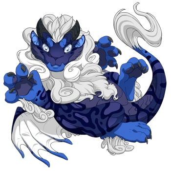 Navy Swirl on a hatchling Obelisk