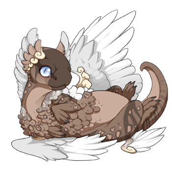 Latte Clown on a hatchling Coatl