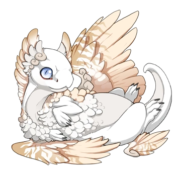 Cream Safari on a hatchling Coatl