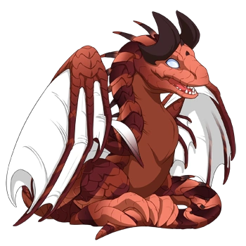 Maroon Chevron on a hatchling Banescale