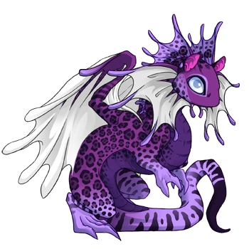 Plum Jaguar on a hatchling Fae