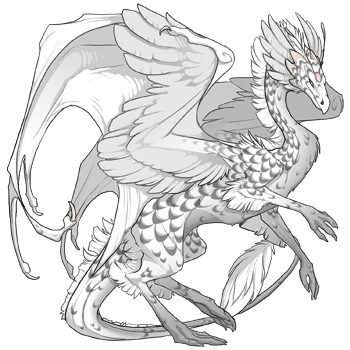 White Laced on a female Skydancer