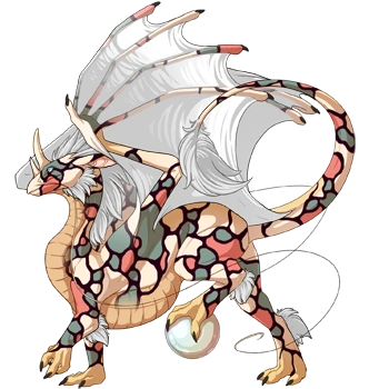 Cream Mosaic on a male Pearlcatcher