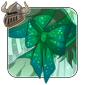 Sparkling Emerald Leg Bow