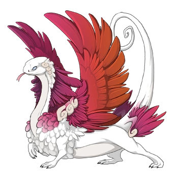 Carmine Shimmer on a female Coatl