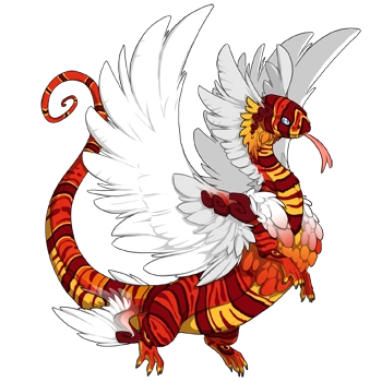 Vermillion Lionfish on a male Coatl