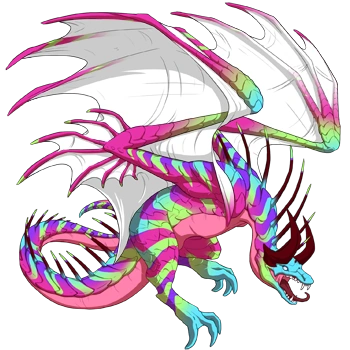 Magenta Chevron on a female Banescale