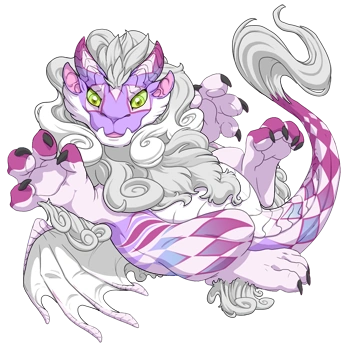 Pearl Harlequin on a hatchling Obelisk