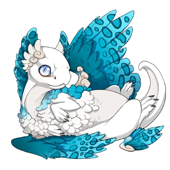 Cerulean Clouded on a hatchling Coatl