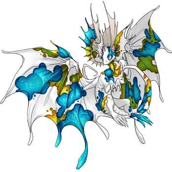 Cerulean Koi on a female Fae