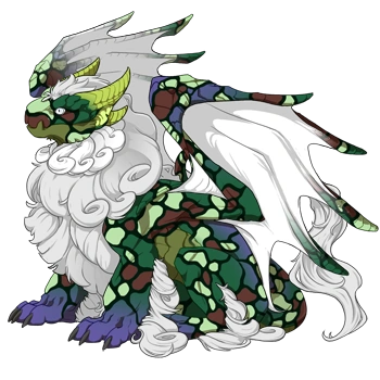 Emerald Mosaic on a female Obelisk