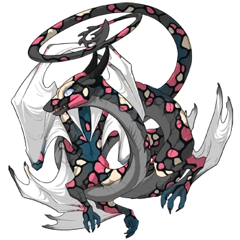 Charcoal Mosaic on a female Spiral