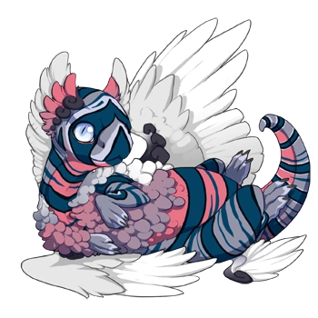 Smoke Lionfish on a hatchling Coatl