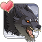 Black Wolf Icon