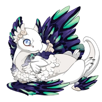 Eggplant Saddle on a hatchling Coatl