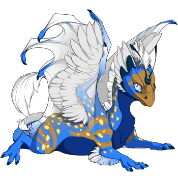 Lapis Clown on a hatchling Skydancer