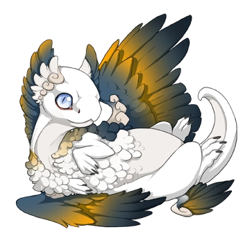 Denim Blend on a hatchling Coatl